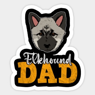 Norwegian Elkhound Dad Sticker